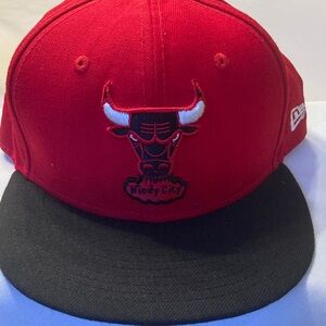New Era Red and Black Bulls Cap